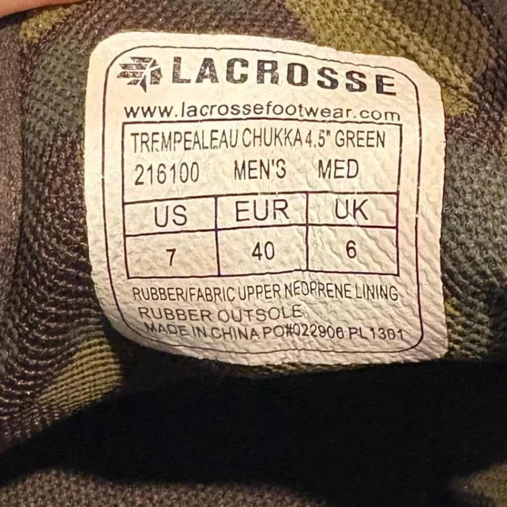 LaCrosse trempealeau chukka